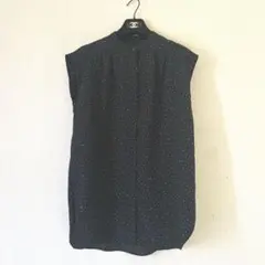 ローリーズファーム　チュニック　ブラウス　シャツ　フレンチスリーブ　バンドカラー