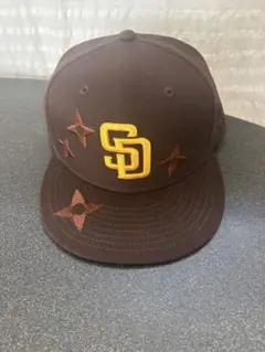 New Era SDロゴ ブラウンキャップ