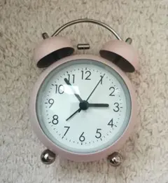 置時計 ピンク アラームクロック