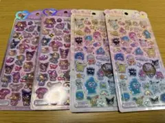 【明日発送】うるちゅるポップシール　サンリオキャラクターズ　 2種4点セット