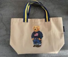 ラルフローレン　ベア　トートバッグ　ポーチ付　ベージュ