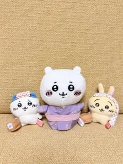 ♡2021年 ちいかわ ハチワレ うさぎ 浴衣 マスコット ぬいぐるみセット♡