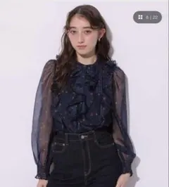 Rirandture チェリープリントフリルブラウスのサムネイル