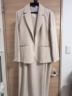 ANGELIEBE ベージュ ワンピーススーツ M-L マタニティ