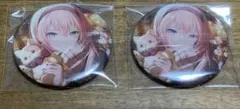 プロセカ　グリッター缶バッジ　グリ缶　50B 巡音ルカ