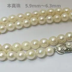 本真珠 ラウンドパールネックレス アクセサリー ホワイト 4.4mm53.5cm 
