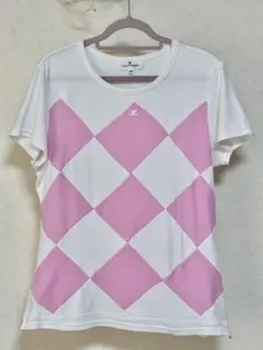 Courreges クレージュ ダイヤモンドパターン半袖 Tシャツ 38のサムネイル