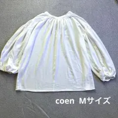 coen バックリボン ブラウス ホワイト 長袖のサムネイル