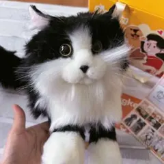 猫ぬいぐるみ リアル 本物そっくり ハンドメイド やさしい手触り
