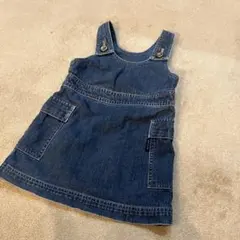 COMME CA ISM デニム ジャンパースカート 90