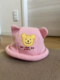 【美品】ミキハウス ベビー用クマ耳帽子