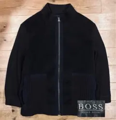 ジャケット 古着 90s HUGO BOSS ヒューゴボス 48 ジップアップ