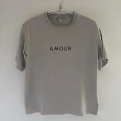 ABAHOUSE AMOURプリント Tシャツ サイズ46 ベージュ