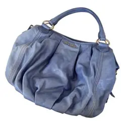 miumiu ミュウミュウ アーカイブ レザー トートバッグ ブルー フェード