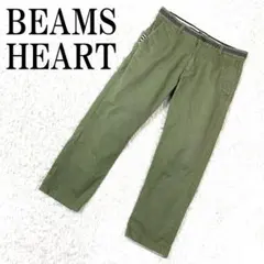 BEAMS HEART カジュアルパンツ グリーン M B3220