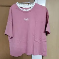 ハニーズ　レース ピンク Tシャツ Mサイズ　夏　半袖
