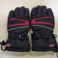 XG5 スキーグローブ 黒/赤 Thinsulate　JLL