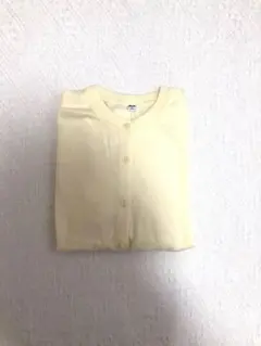 UNIQLO カーディガン M たまご色　イエロー