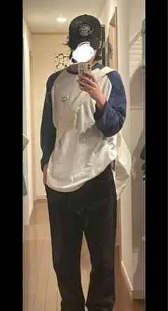 トミー　ラグラン　ロンT 青　TOMMY HILFIGER