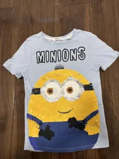 ミニオンズ スパンコール Tシャツ　Ｈ＆Ｍ　134-140 130 140
