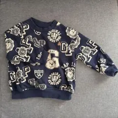 【GAP・美品 】ベビー トレーナー　総柄　90cm