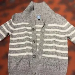 ストライプニットカーディガン