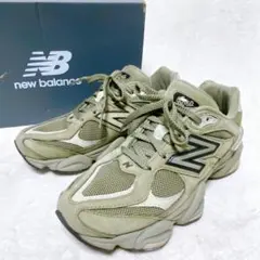 美品　ニューバランス　U9060ZGD　25.5cm　カーキ　グリーン　緑　箱付