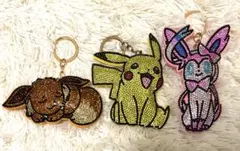 【ポケモン】ピカチュウ、イーブイ、ニンフィアキーホルダーまとめ売り