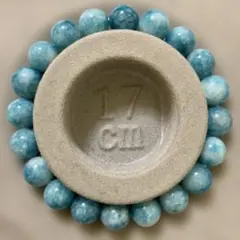 ラリマーブレスレット 17cm 10mm