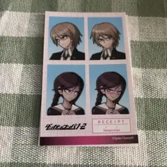 ダンガンロンパ　100均 証明写真風ステッカー　十神白夜&腐川冬子