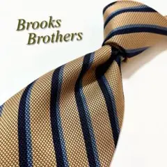 【美品】ブルックスブラザーズ ネクタイ リバースストライプ柄 アメリカ製 シルク