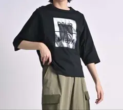 ボックスロゴ箔プリントTシャツ　ローファッジのサムネイル