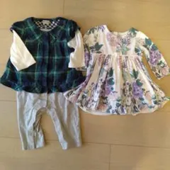 2着セット　ミキハウスファースト　ロンパース