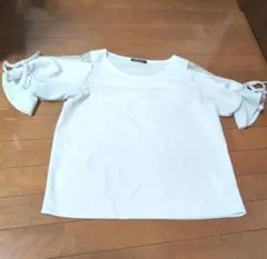 INGNI ホワイト 半袖Tシャツ レース付き