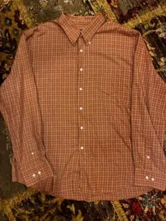 Dockers チェックシャツ レトロ / ヴィンテージ/ テラコッタオレンジ系のサムネイル