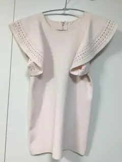TED BAKER さい0 薄いピンク レースフリル ノースリーブのサムネイル