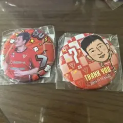 千葉ジェッツ　マイケルオウ　缶バッジ
