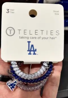 TELETIES ロサンゼルス・ドジャース ヘアタイ 3個セット
