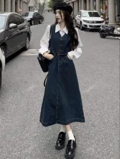 シーイン　デニムワンピース　デニムドレス