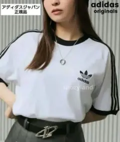 美品　アディダス　オリジナルス　リンガー　Tシャツ レディースのサムネイル