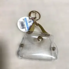 セリア クリアミニバッグポーチ　茶色のサムネイル