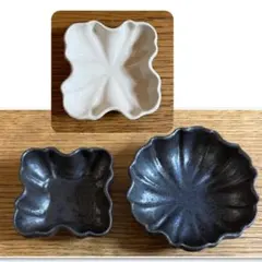 安福由美子 器 うつわ 2個セット 作家 美品 小皿 豆皿 入手困難 食器
