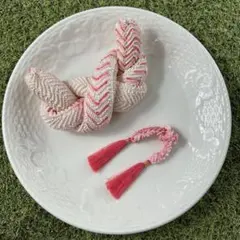 y*7様 七五三髪飾り　ピンク　かのこちんころ2点セット　（繋ぎ）日本髪　七五三