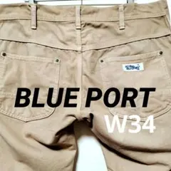 BLUE PORT　 ワークパンツ 岡山 ダック生地　サイズ34
