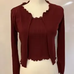 LOVE HOLIC ニット アンサンブル　ワインレッド　　Mサイズ