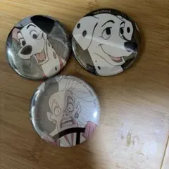 101匹わんちゃん 缶バッジ 3個セット