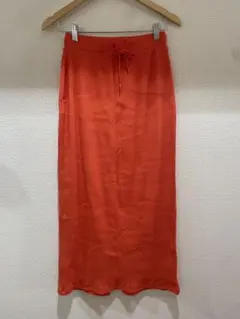 リブニット ロングタイトスカート オレンジ チャオパニックティピー　美品
