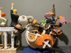 ワンピース ワールドコレクタブルフィギュア ミニメリー号 ATTACKセット