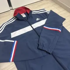 adidas アディダス トラックジャケット ネイビー トリコロールのサムネイル