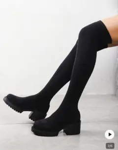 SHEIN ニーハイブーツ